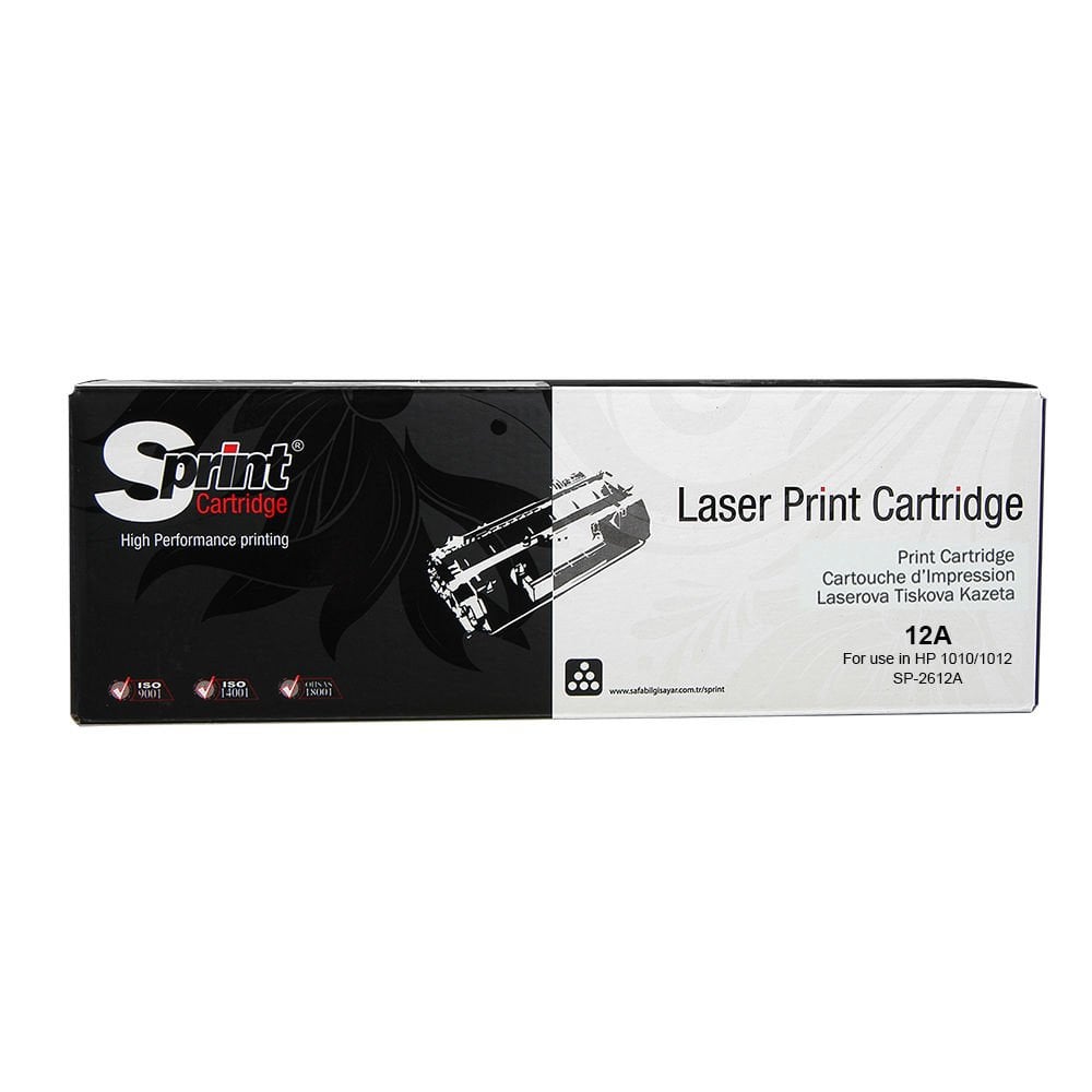 Sprint Hp Q2612a Muadil Siyah Laser Toner Kartuş (12A)
