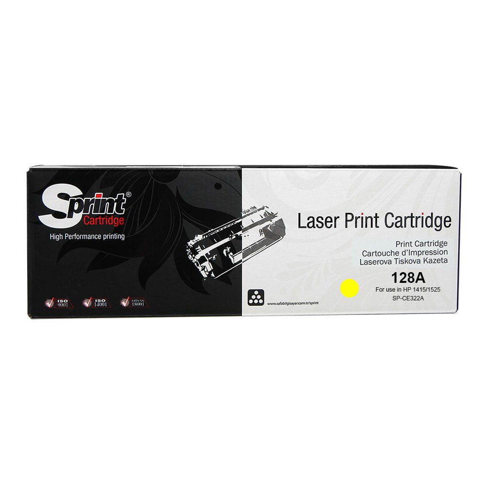 Sprint Hp CE322A Sarı LaserJet Toner Kartuşu (128A)