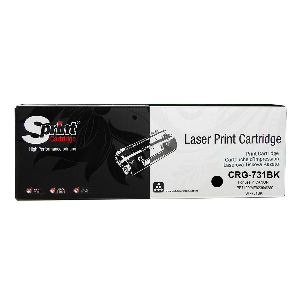 Sprint Canon CRG-731BK Siyah LaserJet Toner Kartuş (731)