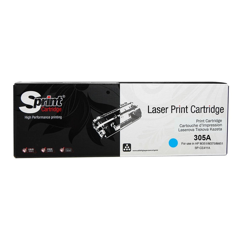 Sprint Hp CE411A Mavi LaserJet Toner Kartuş (305A)