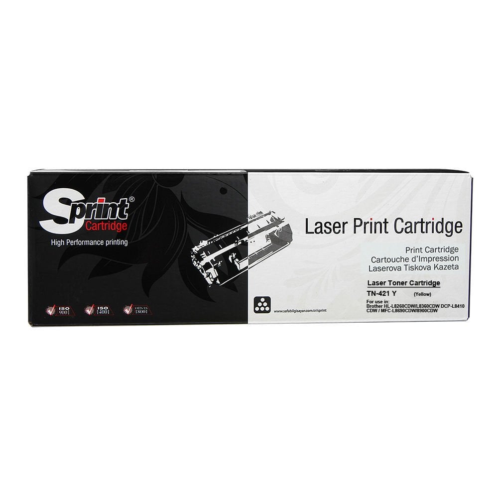 Sprint Brother TN-466Y / TN-423Y Sarı Laser Toner Kartuş