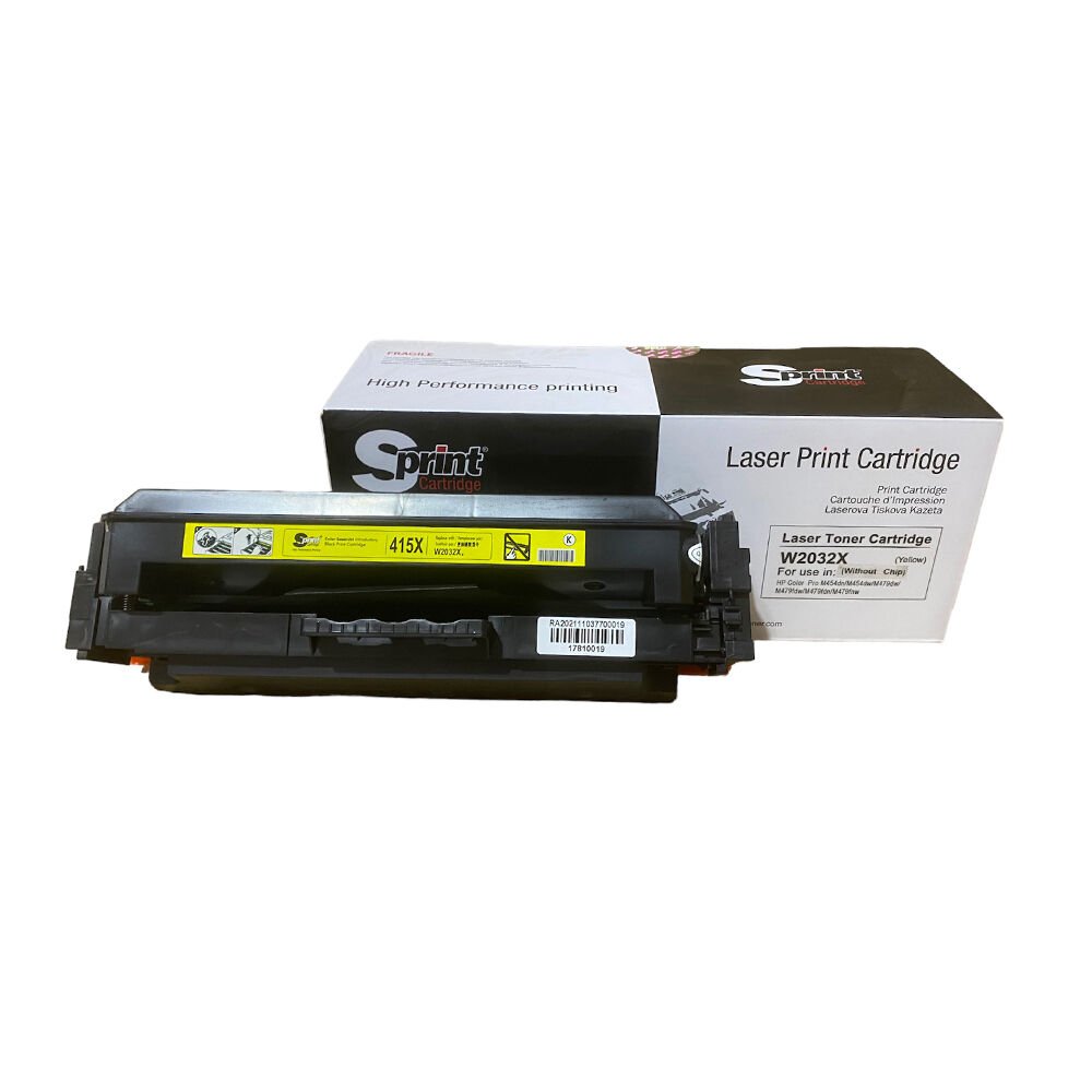 Sprint Canon CRG055H Chipsiz Yellow LaserJet Toner (055H)