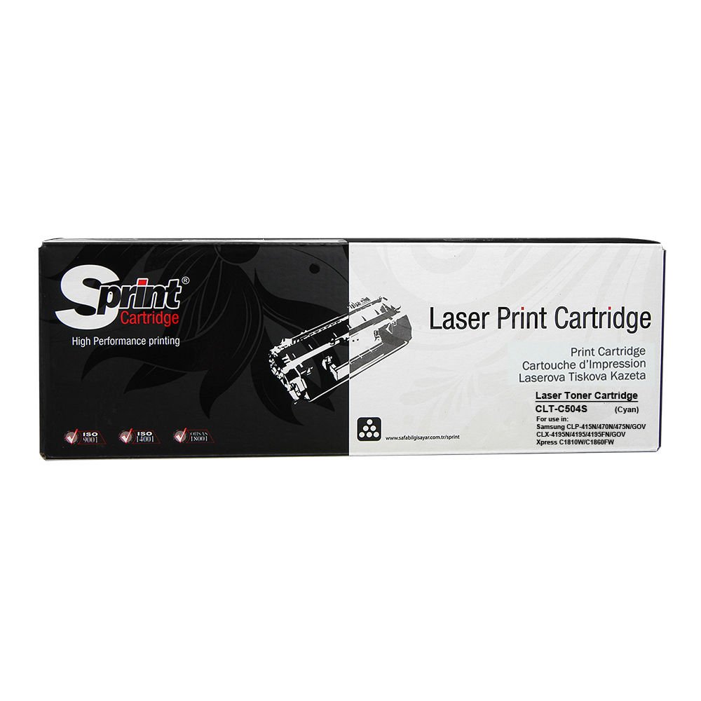 Sprint Samsung CLT-C504S Mavi Laser Toner Kartuş