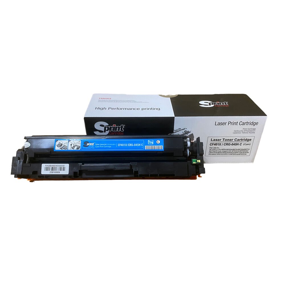Sprint Hp CF401X, Canon CRG045H Cyan LaserJet Toner
