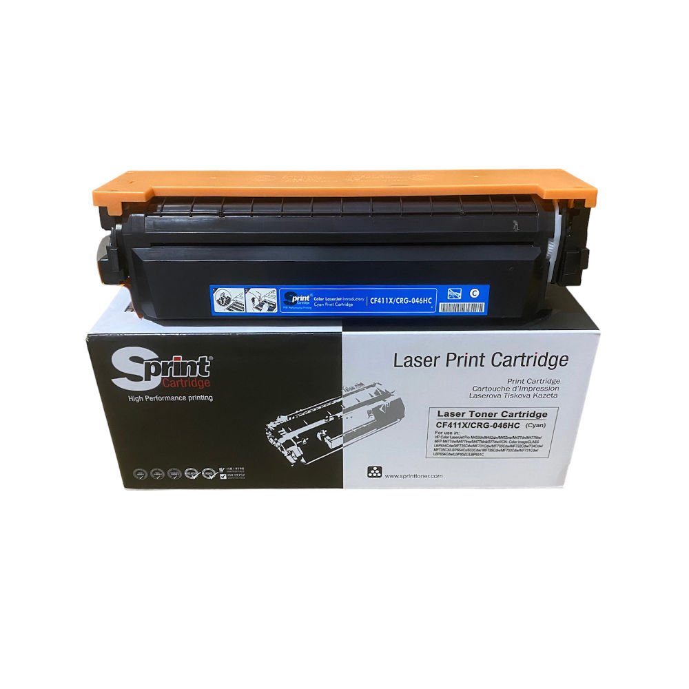 Sprint Hp CF411X, Canon CRG046H Cyan LaserJet Toner
