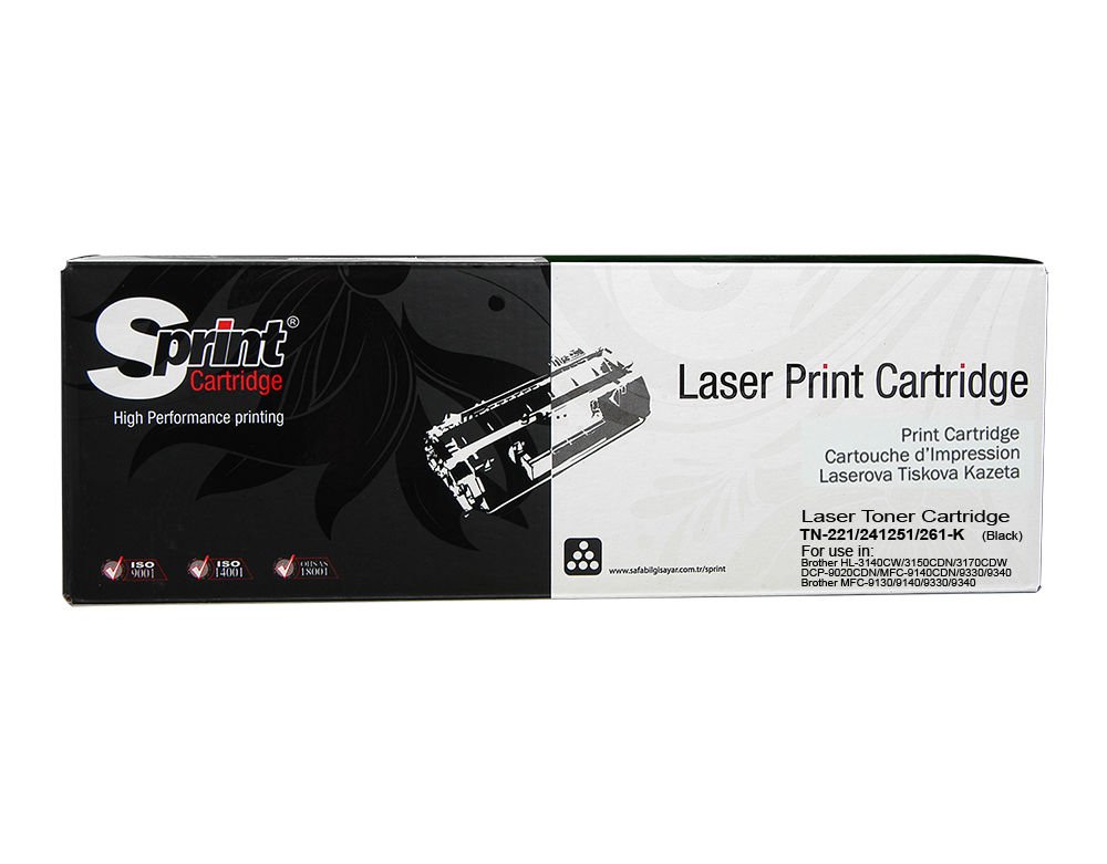 Sprint Brother TN-221K, TN-261K Siyah Laser Toner Kartuş